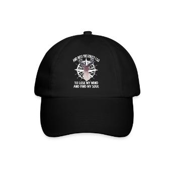 Hiking Camping Camping Outdoor Hiking Tour Hikers - Baseball Cap - black/black - Front