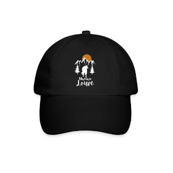 Maman Louve 1 - Casquette classique - noir/noir - Devant