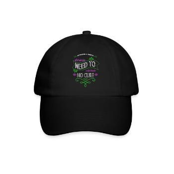 anniversary editor books writing editer geek - Baseball Cap - black/black - Front