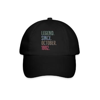 Légende depuis octobre 1992 - Casquette classique - noir/noir - Devant