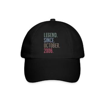 Légende depuis octobre 2006 - Casquette classique - noir/noir - Devant