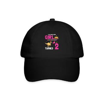 Parasaurolophus Kids Design Anniversaire - Casquette classique - noir/noir - Devant