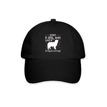 Chiens cadeaux de berger australien - Casquette classique - noir/noir - Devant