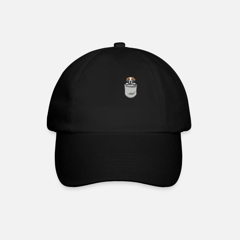 Bernhardiner Geschenk Hunde - Baseballkappe - Schwarz/Schwarz
