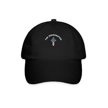 The Sermonator , Funny Preacher Gifts, Pastor, - Baseball Cap - black/black - Front