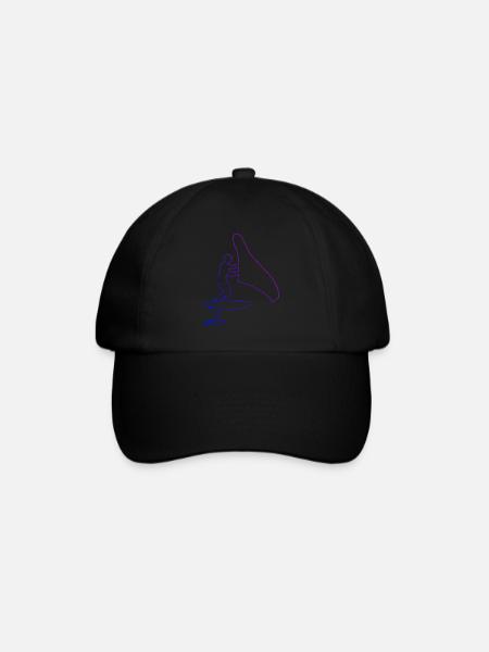 Wingsurf Hommes Hydrofoil Wingsurfen Foil - Casquette classique - noir/noir