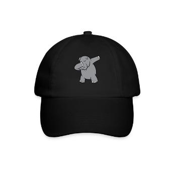 Hippo - Dab, dabbing, dancing - Baseball Cap - black/black - Front