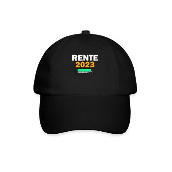 Rente 2023 Countdown Renteneintritt Ruhestand - Baseballkappe - Schwarz/Schwarz - Vorne
