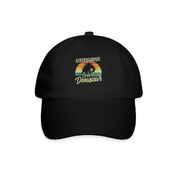 Kentrosaurus Dinosaur Children Dino Gift - Baseball Cap - black/black - Front