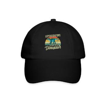 Leptoceratops Dinosaur Children Dino Gift - Baseball Cap - black/black - Front