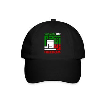 women life freedom Zan zendegi azadi - Baseball Cap - black/black - Front