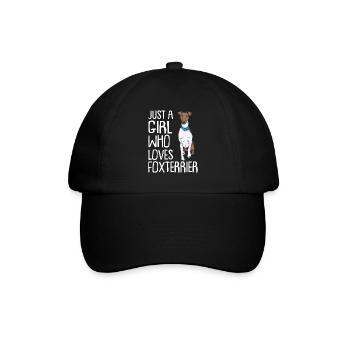Fox Terrier Dog Dog Dog Owner - Baseball Cap - black/black - Front