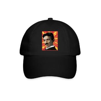 Nicola Tesla Popart - Baseball Cap - black/black - Front