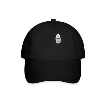 Caniche Dog Dog Propriétaire de chien - Casquette classique - noir/noir - Devant