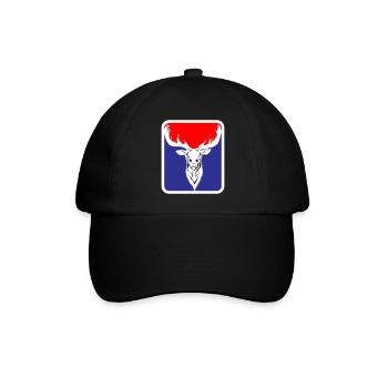 Hunter Funny Roebuck Deer Logo | Colors can be changed - Baseball Cap - black/black - Front