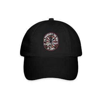Pickleball funny - Baseball Cap - black/black - Front