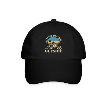 J’adore faire dehors - Casquette classique - noir/noir - Devant