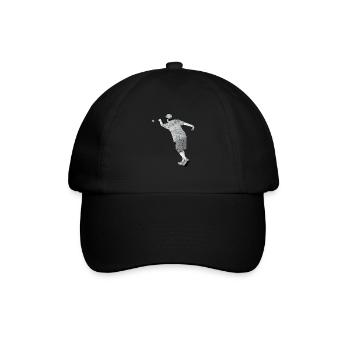 Petanque Boule Game Set Boccia - Baseball Cap - black/black - Front