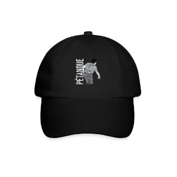 Petanque Boule Game Set Boccia - Baseball Cap - black/black - Front