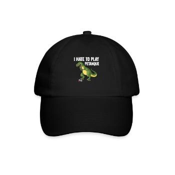 Petanque Boule Game Set Boccia - Baseball Cap - black/black - Front