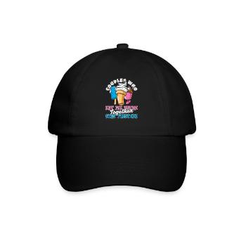 Paire de crème glacée - Casquette classique - noir/noir - Devant