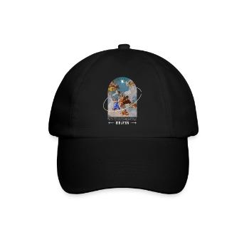 Heaven - Baseballkappe - Schwarz/Schwarz - Vorne