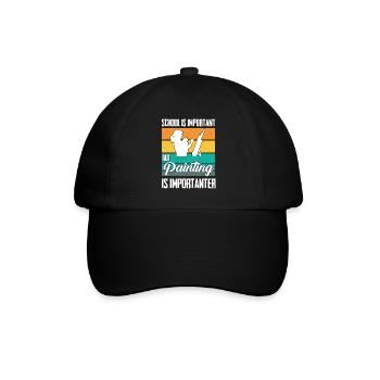 Maler und Lackierer, der Beste und Nervigste Beruf - Baseballkappe - Schwarz/Schwarz - Vorne