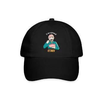I'm A Proud Otaku Anime & Ramen Designs - Baseball Cap - black/black - Front