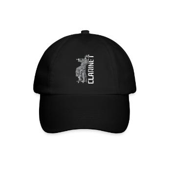 Clarinet Player Orchestra Musicians - Baseball Cap - black/black - Front