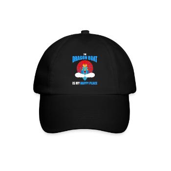 Dragon Boat Racing Design for Dragon Boating - Baseball Cap - black/black - Front