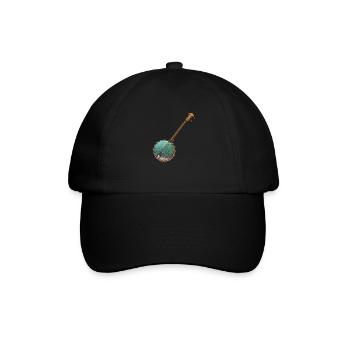 Banjo Shirts For Men Bluegrass Appalachia Folk - Baseball Cap - black/black - Front