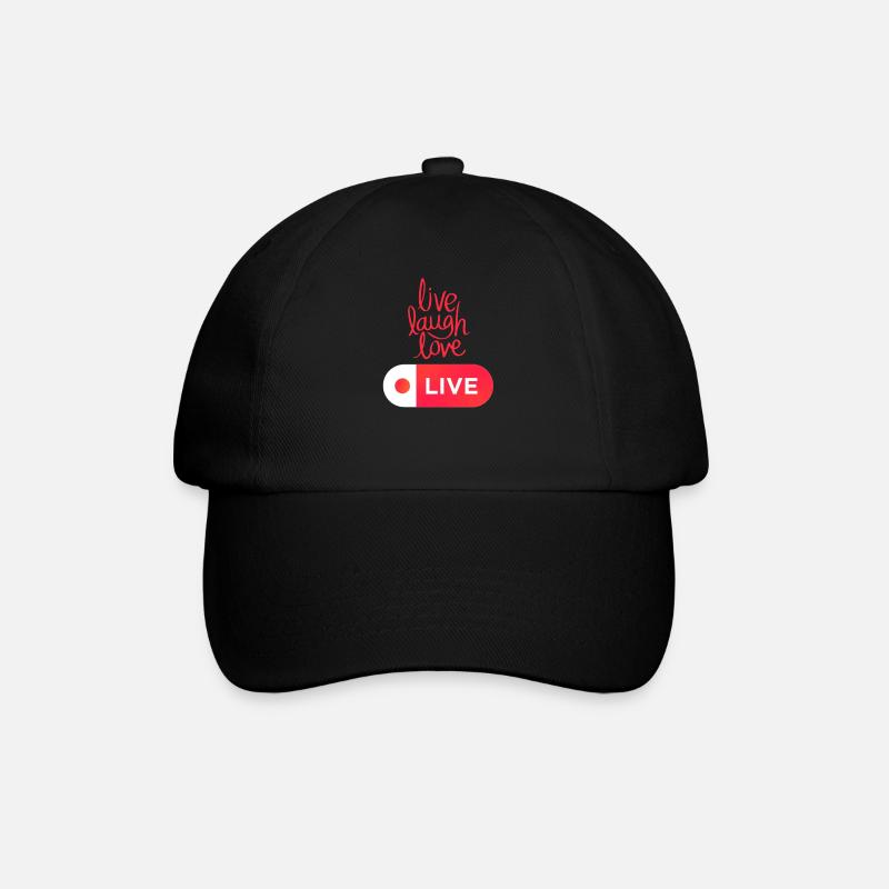 Amour Rire en direct - Casquette classique - noir/noir