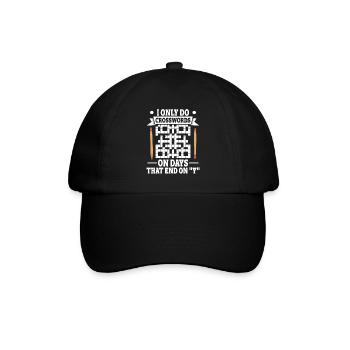 Résoudre des mots croisés - Casquette classique - noir/noir - Devant