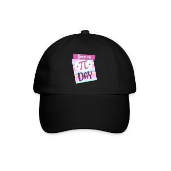 Born On Pi Day Big Pi Symbol Awesome 3.14 Pi Day - Baseball Cap - black/black - Front