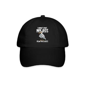 Mouette je n’ai pas pété mes fesses t’a soufflé un baiser - Casquette classique - noir/noir - Devant