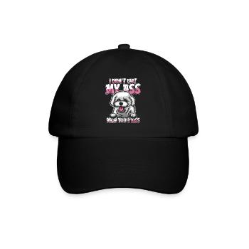 Bichon Frize - Casquette classique - noir/noir - Devant