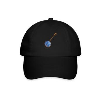 Banjo Shirts For Men Bluegrass Appalachia Folk - Baseball Cap - black/black - Front