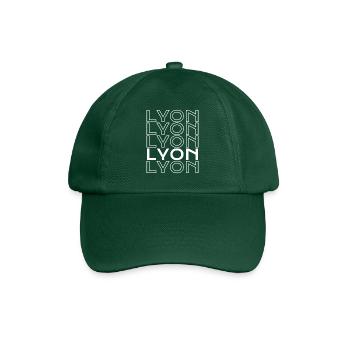 Lyon Typo Grid - Baseballkappe - Flaschengrün - Vorne