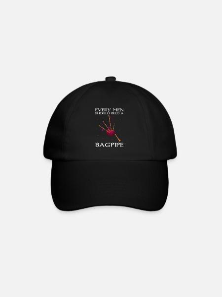 Bagpipes for bagpipe instructors and bagpipers - Baseball Cap - black/black