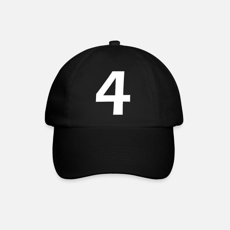 4 - Baseballkappe - Schwarz/Schwarz