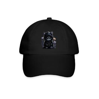 Sentez-vous épique avec le chat ninja - Casquette classique - noir/noir - Devant