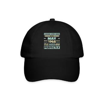 55ème anniversaire mai millésime 1968 millésime - Casquette classique - noir/noir - Devant