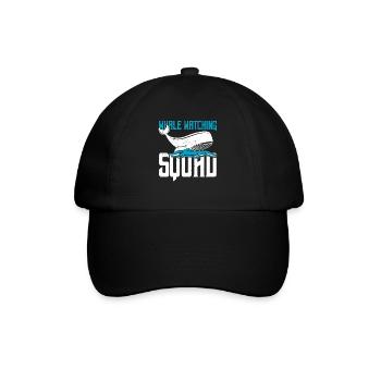 Rorqual bleu pour béluga et mammifères marins - Casquette classique - noir/noir - Devant