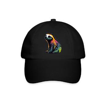 Geometric Sloth - Baseball Cap - black/black - Front