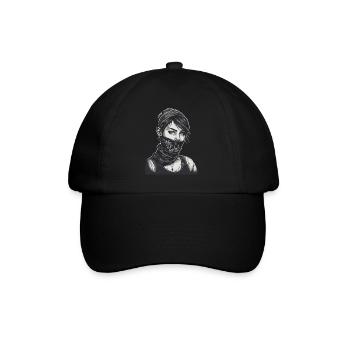 Rebel young woman with bandana cool look street - Baseball Cap - black/black - Front