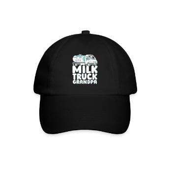 Camion de lait de vache Grandpa Milk - Casquette classique - noir/noir - Devant