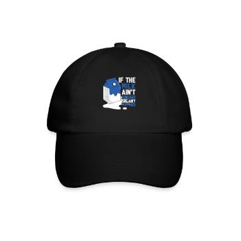 Kuh Milch Lustig Milchwagen - Baseballkappe - Schwarz/Schwarz - Vorne