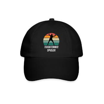Tischtennisspieler - Baseballkappe - Schwarz/Schwarz - Vorne