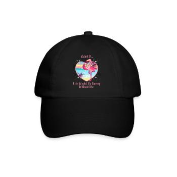 Avouez que la vie serait ennuyeuse sans moi Flamingo - Casquette classique - noir/noir - Devant