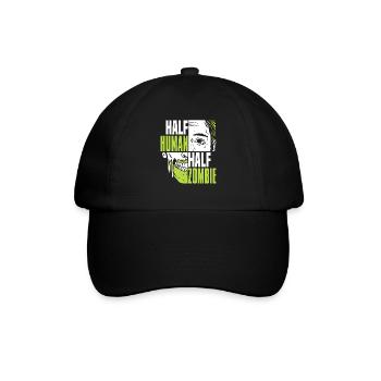 Zombie Halloween Cool - Baseballkappe - Schwarz/Schwarz - Vorne